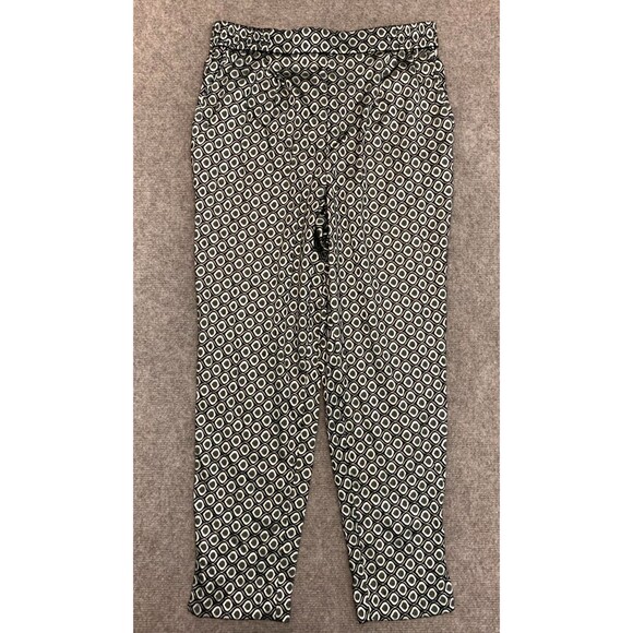 Anthropologie Pants Womens S Larkin Jacquard Pull-On Gold Tapered Trousers - Picture 1 of 8